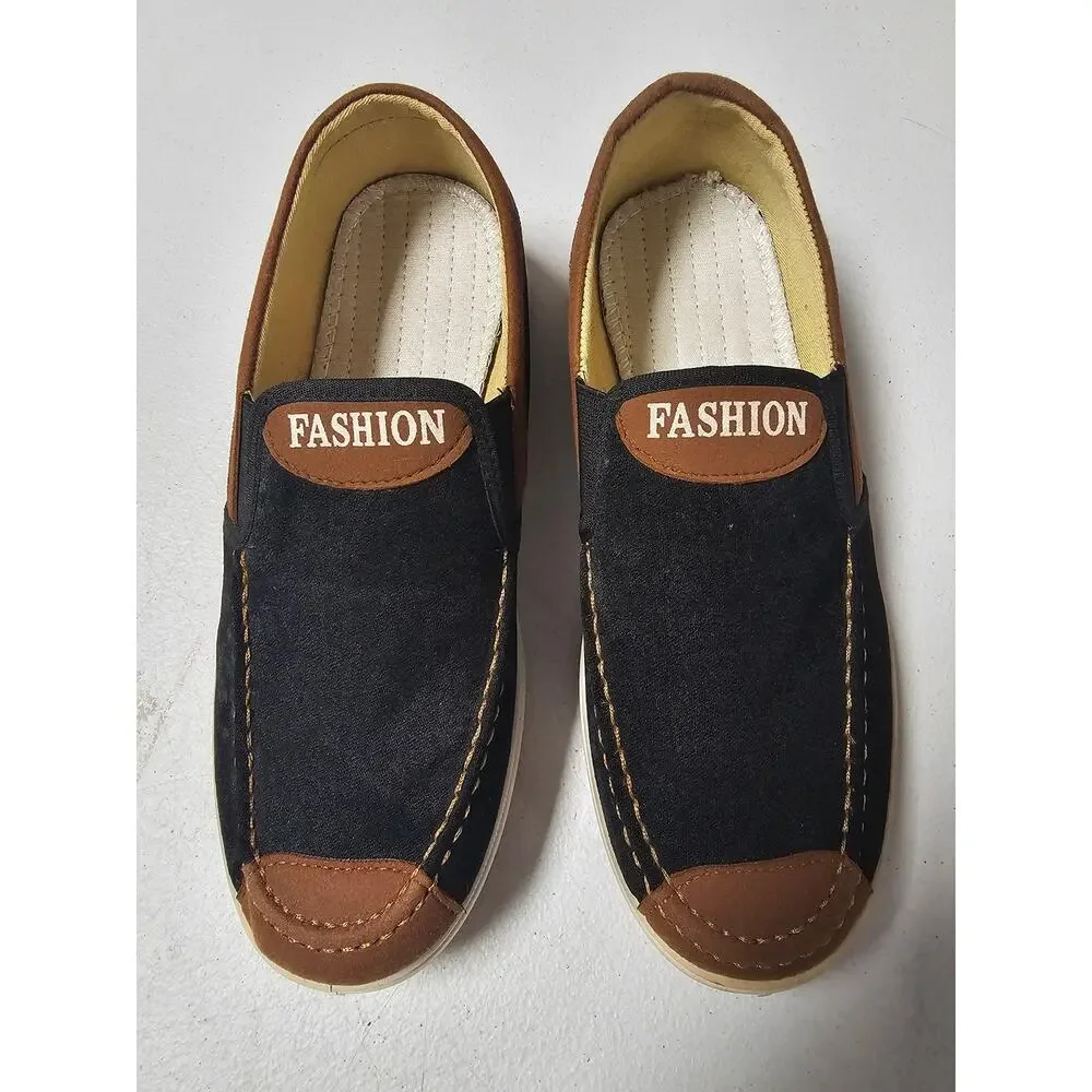 NWOB Men's Fashion Suede Slip-on Loafers Size EU39 US 6-6.5